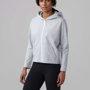 lululemon athletica Light Heather Grey Zip Hoodie - Women's